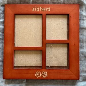 Rare Woods “Sisters” Wooden Picture Frame 8 1/4 x 8 1/4”